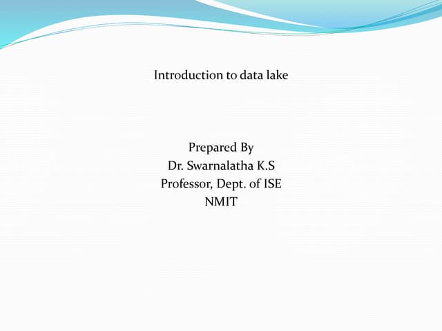 Data lake ppt