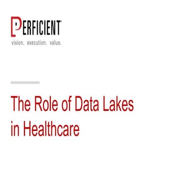 The Role of Data Lakes in Healthcare