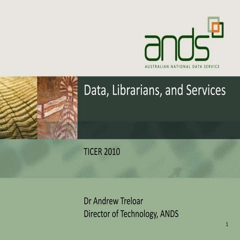 Data, librarians, and services