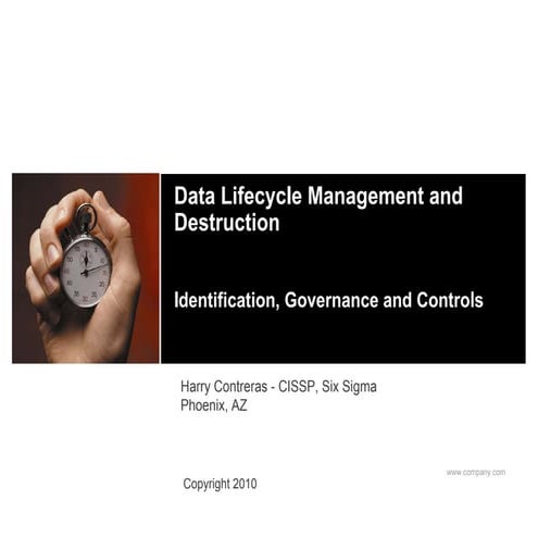 Data lifecycle mgmt_destruction
