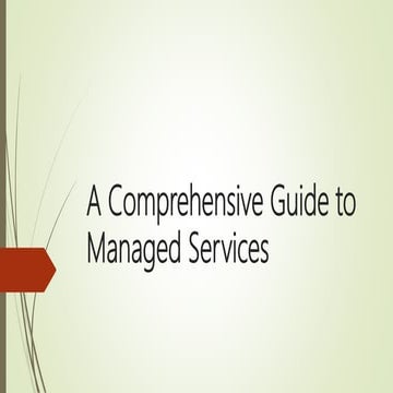 A Comprehensive Guide to Managed Services