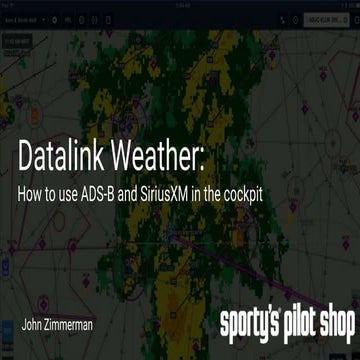 Datalink weather - flying with ADS-B and SiriusXM