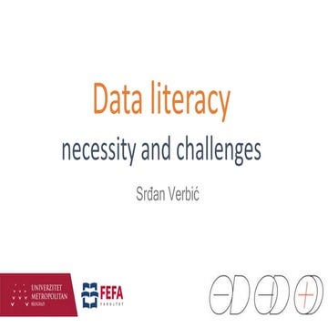 Data Literacy -- Necessity and challenges