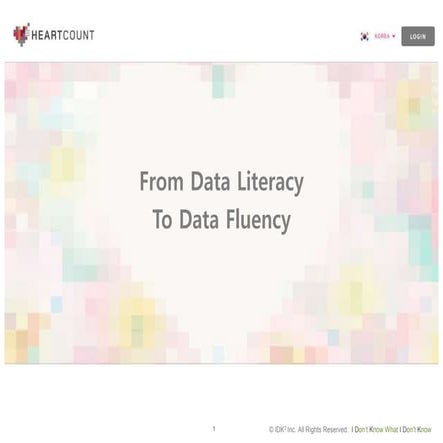 From Data Literacy to Data Fluency | PPT