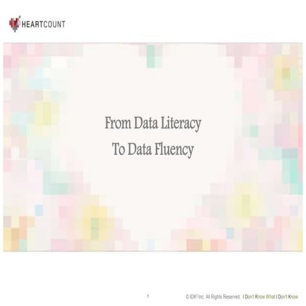 데이터를 보는 안목 (Data Literacy)