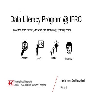 Data Literacy at IFRC 2017