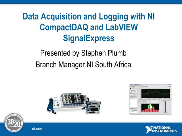 Introduction to National Instrument Data Logging   Machine Monitoring and Pow...