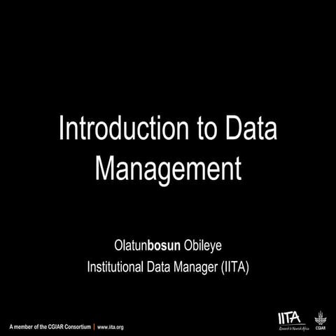 Data management for proposal writing
