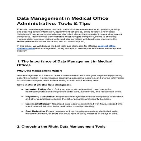 Data Management in Medical Office Administrative_ Tools & Tips.pdf