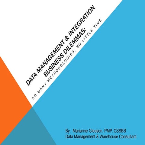 Agile Data Management &amp; Integration