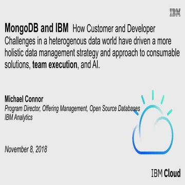 Data Management is a Team Sport - IBM