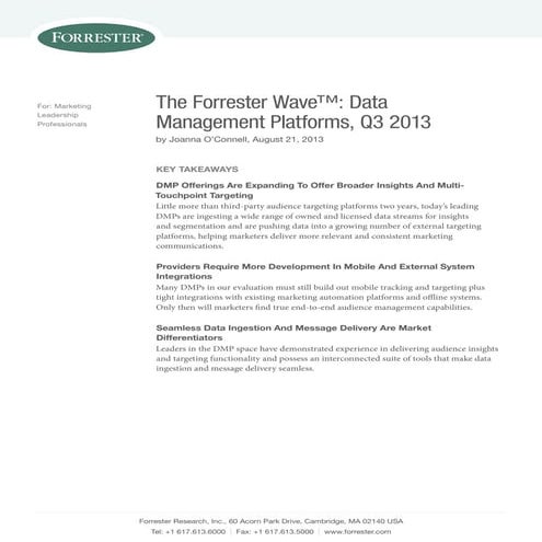 Data management platform_market