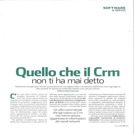 DataManager 2012 - Quello che il CRM non ti ha mai detto.