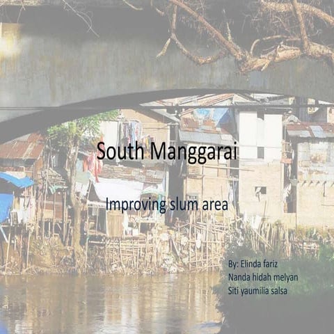 slum area on indonesia