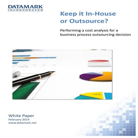 Performing a Cost Analysis for a Business Process Outsourcing Decision