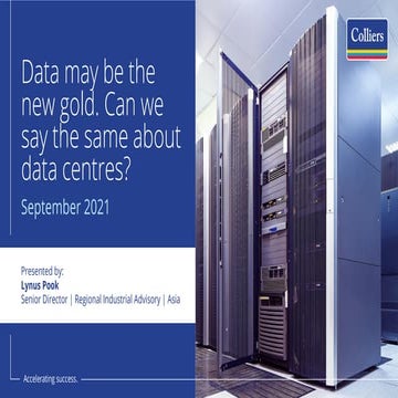 Data may be the new gold. Can we say the same about data centres?