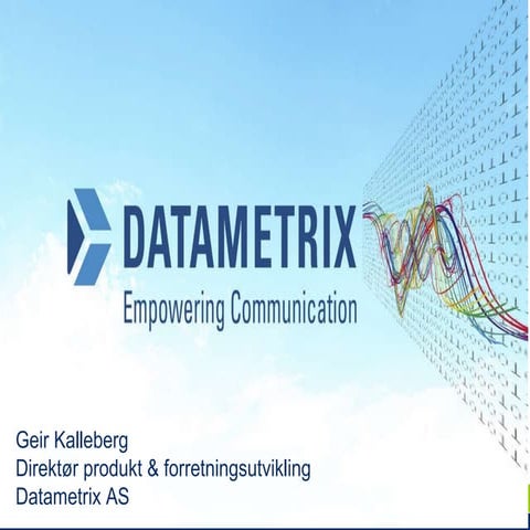 Datametrix first tuesday des2011