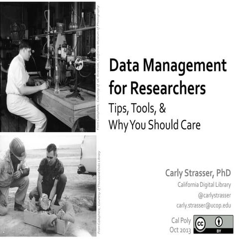 Cal Poly - Data Management for Researchers