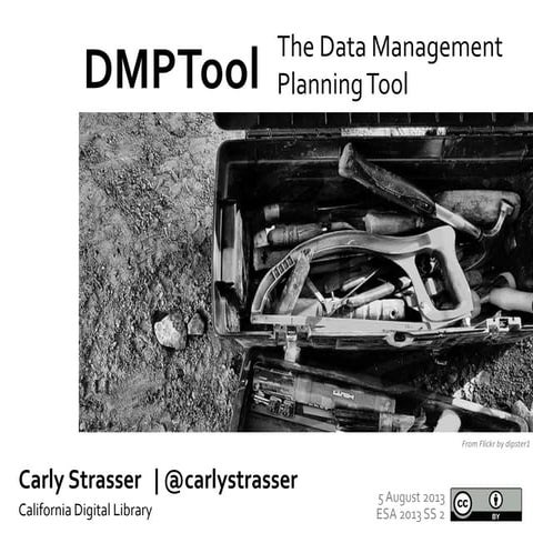 Data Management Planning for ESA 2013