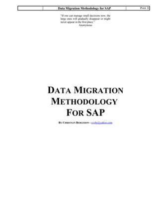 Data migration methodology_for_sap_v01a