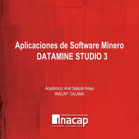 Datamine software mining industry open pit