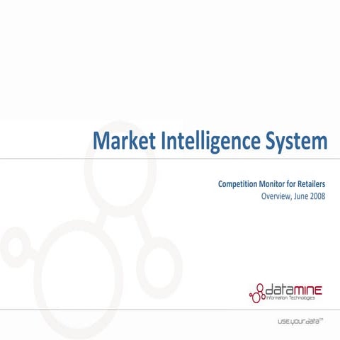 Datamine Competition Analysis, for Retailers