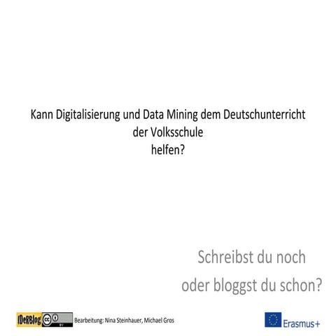 Dataminiing im Deutschunterricht