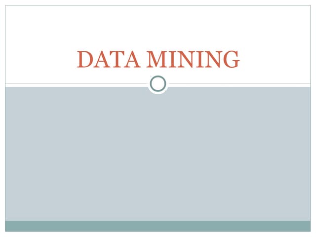 Data mining