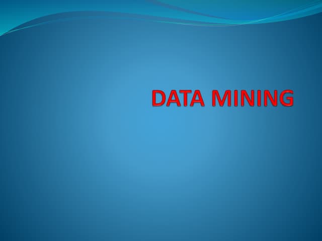 Data mining