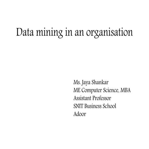 Data mining