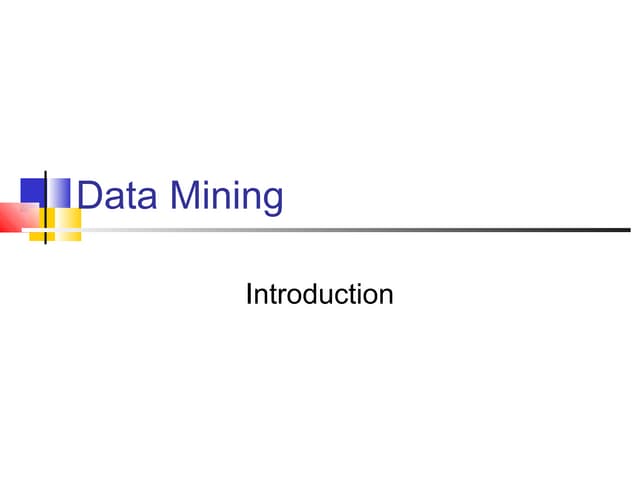 Data mining introduction