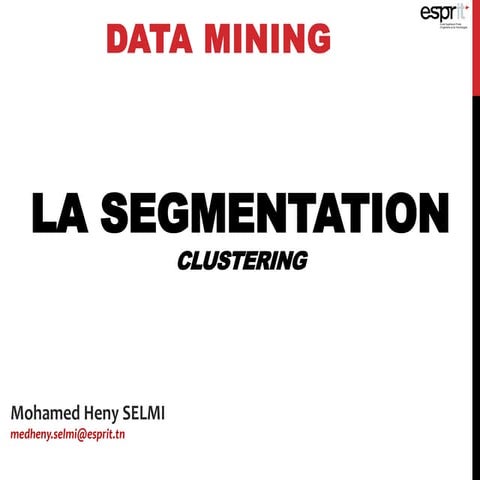 Data mining - Segmentation(k-means, cah)