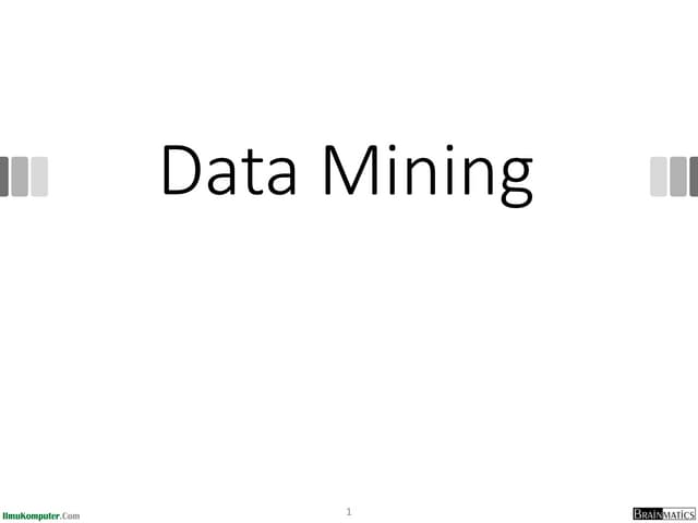Konsep Data Mining