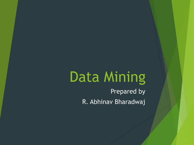 Data mining and its concepts