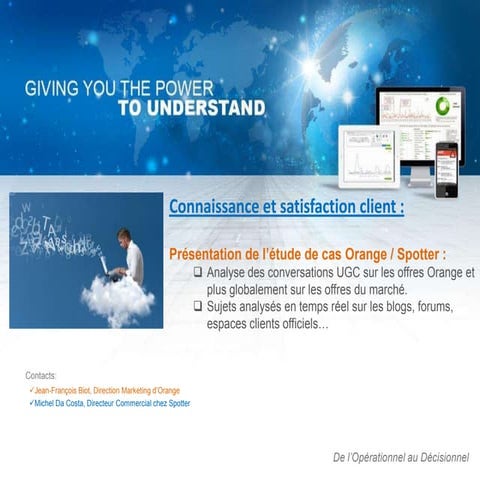 Social data : analyse en temps réel / Présentation de Spotter au SMC