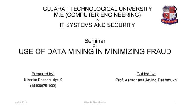 Data mining fraud detection   copy