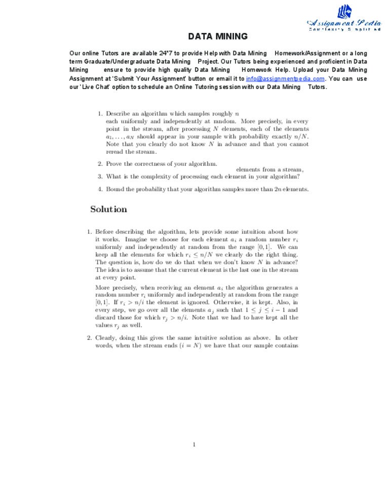 Data mining homework image