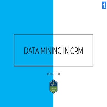 Data Mining in CRM