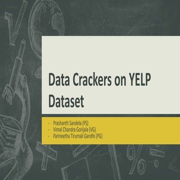 Data mining on yelp dataset