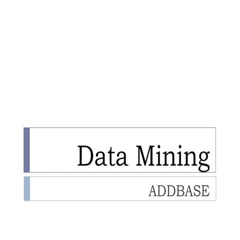 Data mining (prefinals)