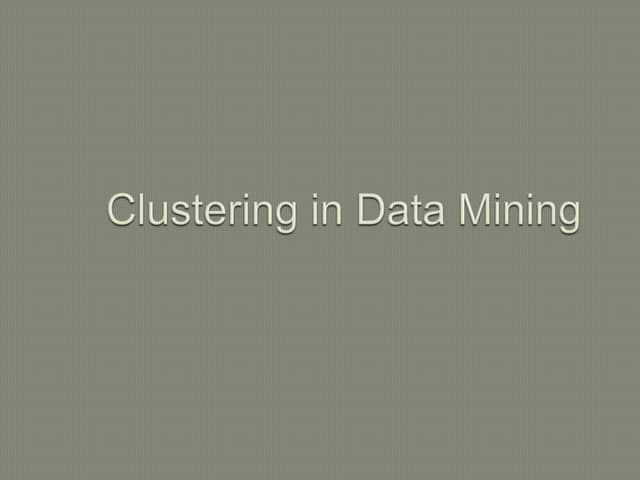 Data mining presentation