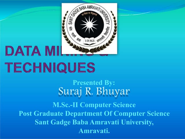 Data mining techniques