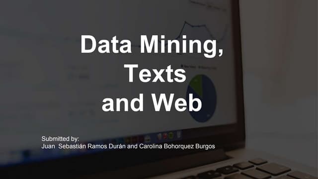 Data mining, texts and web