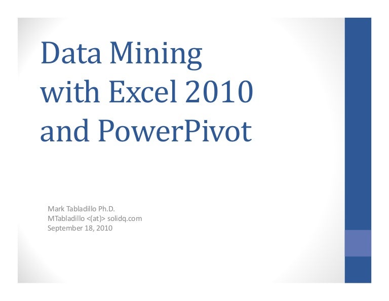 power pivot excel 2010