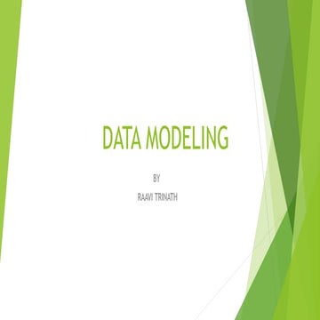 Data Modeling PPT | PPTX | Databases | Computer Software and Applications