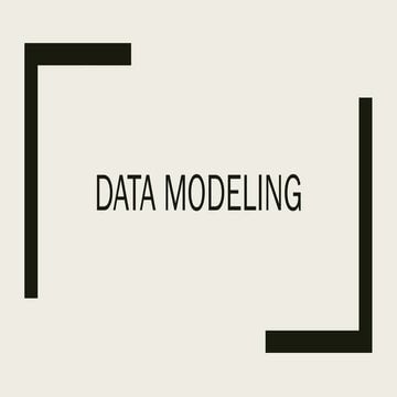 Data Modeling - Relational Database Management System