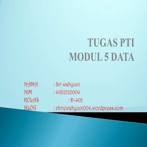 Data modul 5 pp | PPTX
