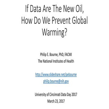 If Data Are The New Oil, How Do We Prevent Global Warming?