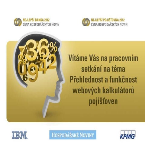 Workshop Datank: Přehlednost a funkčnost webových kalkulátorů pojišťoven