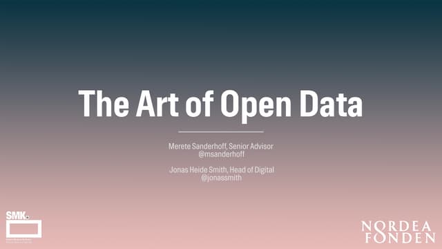 The Art of Open Data